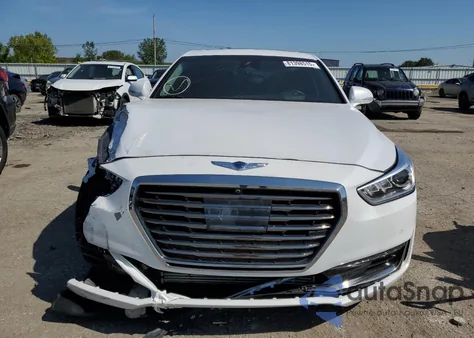 2018 Genesis G90 Premium z USA, uszkodzony, nr VIN KMHG34JA6JU039685